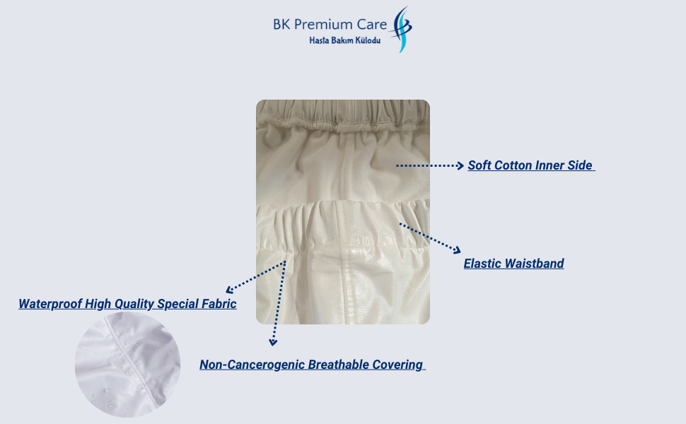 Bk Premium Care Unisex Washable Adult Diaper – Reusable, Leak-Resistant Underwear, Soft, Reliable, and Comfortable Incontinence Briefs